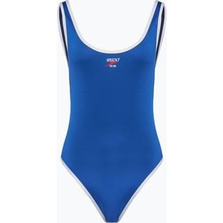 Women's Jetstream Solid Scoop Bound Swimsuit Blue/White
