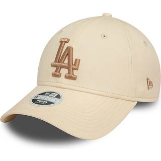 LA Dodgers Womens League Essential Light Beige 9FORTY Adjustable Cap newera adult female Brown newera adult female Brown newera adult female Brown new - Osfm