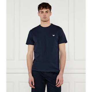 Emporio Armani Logo Badge T Shirt Navy