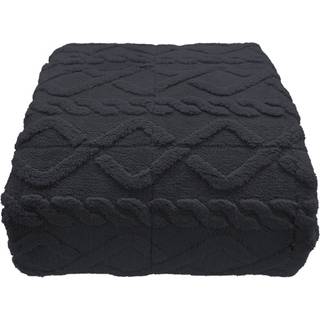 Vægttæppe - 130x170 cm - 3 kg - Blødt og vamset - Mørkegråt tyngdetæppe fra Nordstrand Home