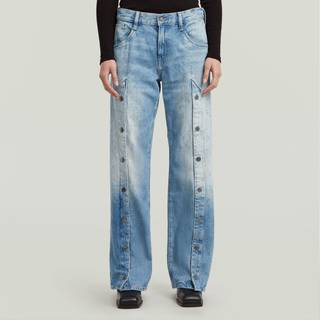 Judee Snaps Loose Jeans - Medium blue - Women