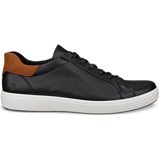 ECCO Soft 7 M - Sneakers i læder til herrer - Sort - Size: 49 (UK 13.5-14)