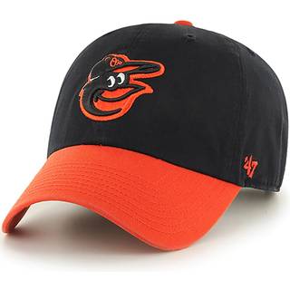 47 Brand MLB To tone Primært logo Rydning Justerbar baseball Cap Hat Voksen One Størrelse passer til alle - Baltimore Orioles sort orange