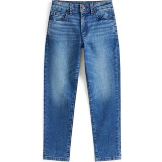 Straight Leg Faded Jeans
