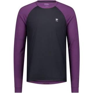 Mons Royale Tarn Merino Bike Wind Jersey Cykeljersey Herrer størrelse M farve blå/lilla