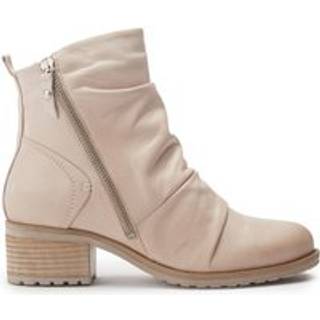 Moda in Pelle Moda in Pelle Onika Rouched Leather Nude Ankle Boots