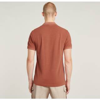 Dunda Overdyed Slim Polo - Red - Men