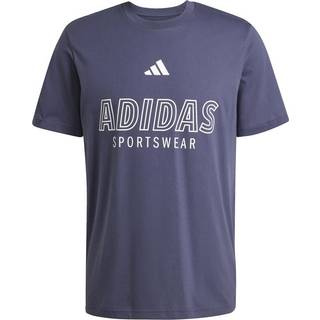 adidas adidas Blue House of Tiro Linear Graphic 100% Cotton T-Shirt