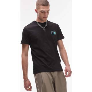 Tommy Jeans Slim Pop Flag Logo T Shirt Black