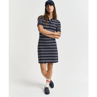 GANT Dame Stribet Shield piqué polokjole (XL)