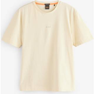 BOSS TChup Logo T Shirt Pale Yellow