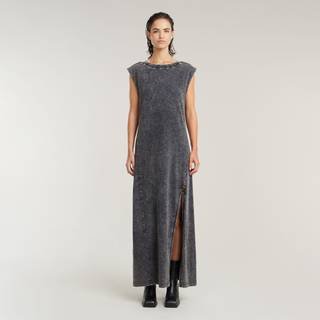 Overdyed Maxi Tank Dress - Grey - Women