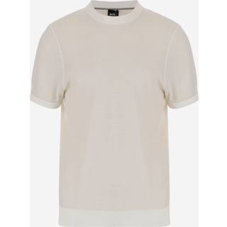 BOSS Black Herren Pullover weiß unifarben