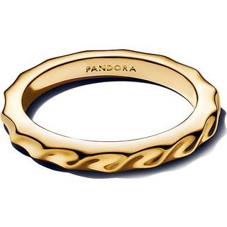 Pandora 163885C00 Damen-Bandring Wellig Goldfarben