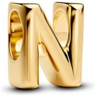 Pandora Gold Letter N Alphabet Charm