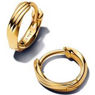Pandora 263871C00 Damen-Ohrringe Huggies Gedreht Goldfarben