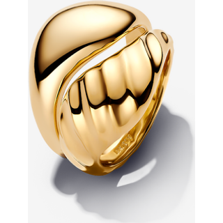 Pandora Gold Rippled Stacking Rings - 48