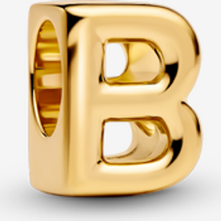 Pandora Gold Letter B Alphabet Charm