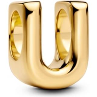 Pandora Gold Letter U Alphabet Charm