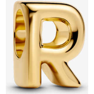 Pandora Gold Letter R Alphabet Charm