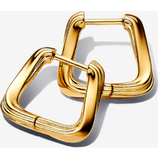 Pandora 263875C00 Damen-Ohrringe Gedrehtes Dreieck Goldfarben