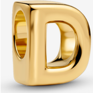 Pandora Gold Letter D Alphabet Charm