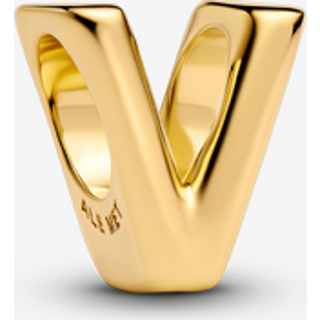 Pandora Gold Letter V Alphabet Charm