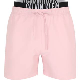Double Waistband Swim Shorts - Intense Power - Pink - L