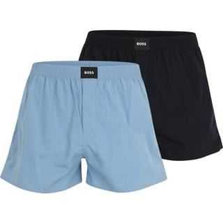 BOSS Black Herren Boxershorts blau Baumwolle & Mix Gestreift