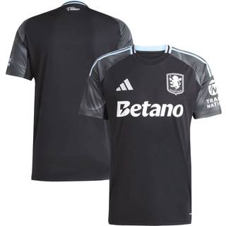 Aston Villa FC 25/26 udebanetrøje - Black / Glow Blue - L