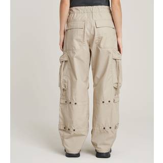 Balloon Cargo High Waist Pants - Beige - Women