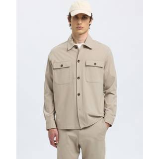 Reg Lorent Bi-Stretch Overshirt, Pure Cashmere, L