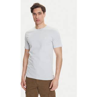 T-shirt i bomuldsjersey med tone-i-tone-mærke