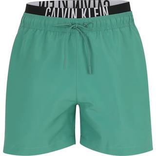 Double Waistband Swim Shorts - Intense Power - Green - XXL