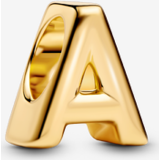 Pandora Gold Letter A Alphabet Charm