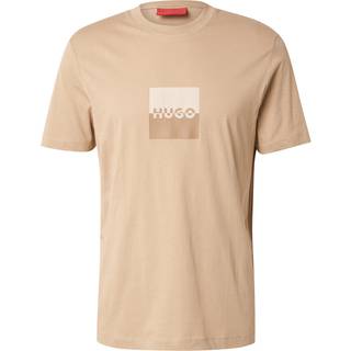 HUGO Dusplit T Shirt Medium Beige