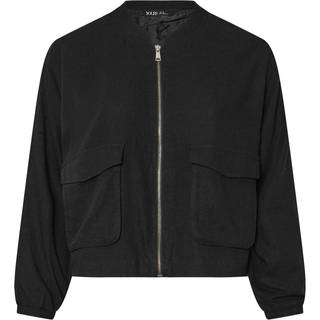 Yours Curve Yours Curve Black Bomber Jacket