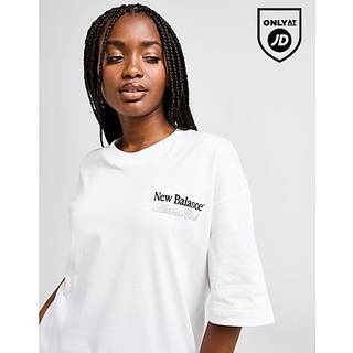 New Balance 9060 Footwear Boyfriend T-Shirt, White - XS