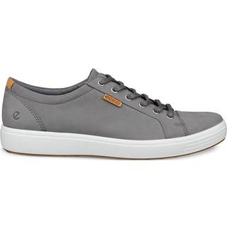 ECCO Soft 7 M - Sneakers i nubuck til herrer - Grå - Size: 41 (UK 7.5)