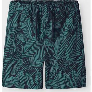 Name It Shorts Deep Jungle Med Palmeblade Print - Str. 8y 128cm