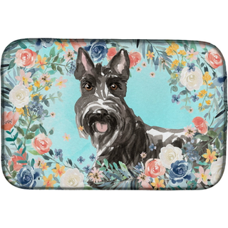 """" Caroline's Treasures CK3412DDM Scottish Terrier Dish-Drying-Mats 14 X 21 Multicolor """"