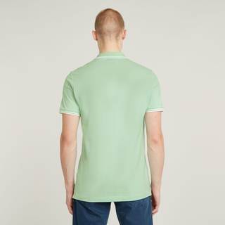 Dunda Slim Stripe Polo - Green - Men