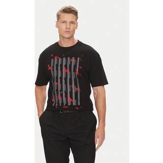 HUGO Digraph Crew Neck T Shirt Black