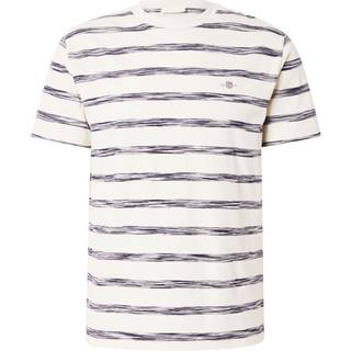 Gant GANT Cream 100% Cotton Striped T-Shirt