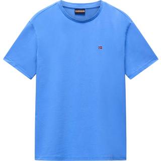 Napapijri Blue Cotton Men T-Shirt