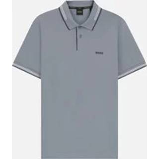 BOSS Green Herren Polo-Shirt grau Slim Fit