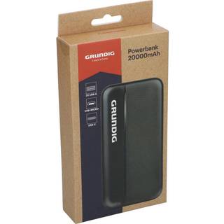 Grundig powerbank 20000mAh med to USB-porte