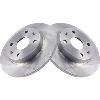 TRQ bageste bremseotorer sæt solid kompatible med 1990-1993 Mazda Miata