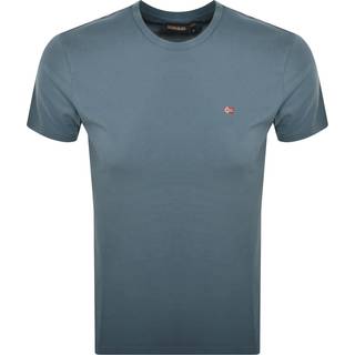 Napapijri Salis Sum Logo T Shirt Grey