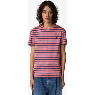 Polo Ralph Lauren Custom Slim Fit Striped Tee Desert Rose/Old Royal